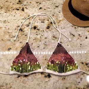 Victoria's Secret Sequin Bikini Top