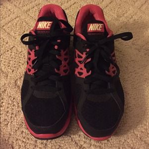 Pink Nike shoes