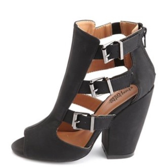 Harness Booties Faux Leather - Picture 2 of 4