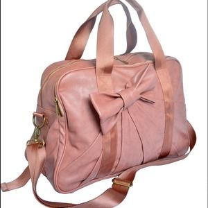 Beverly Bowtie Gym Bag PINK - Ogorgeous