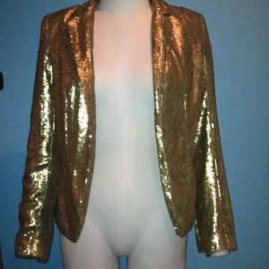 Gold Sequin blazer