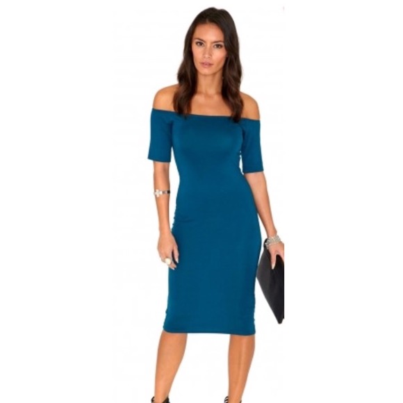 Missguided off the shoulder dress