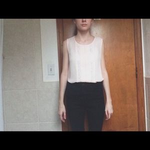 Light pink lace blouse