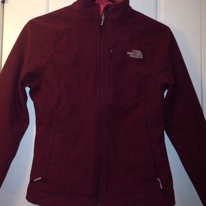 Burgundy North Face Jacket