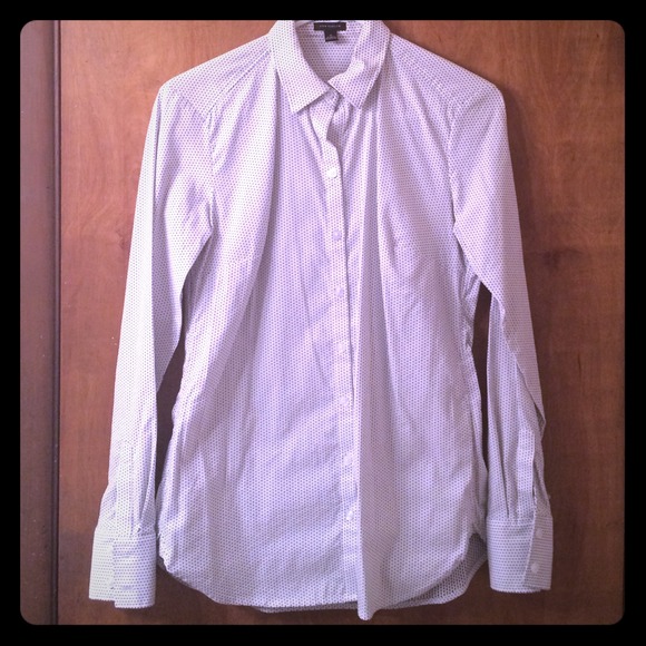 Square Dot Woven Button-up Shirt