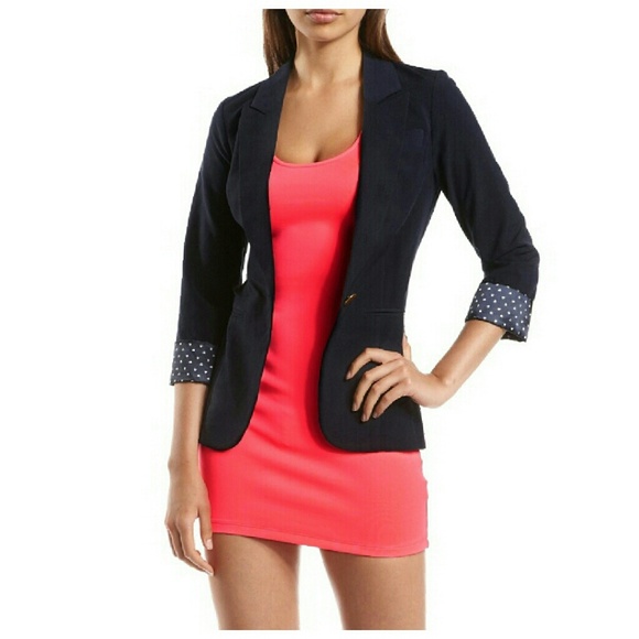Charlotte Russe Jackets & Blazers - 🚫SOLD in bundle🚫Navy boyfriend blazer