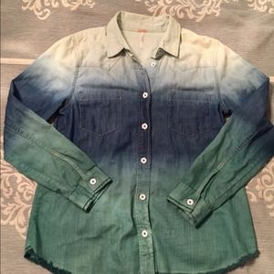 Free people tie dye medium shirt