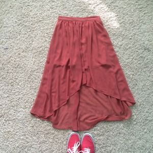 Hi-low skirt