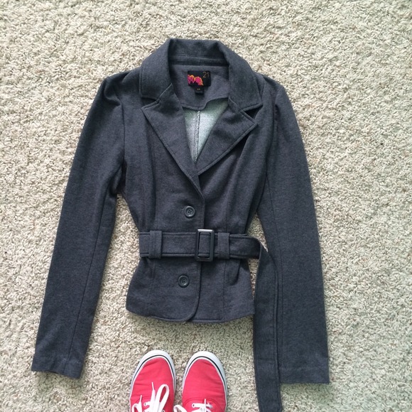 Gray peacoat