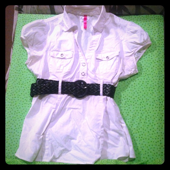 Belted Empire Waisted Blouse-Excellent Condition🌟