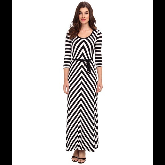 Calvin Klein V-striped maxi