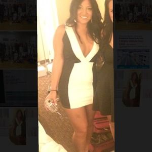 Black and white party dress!