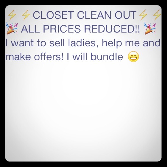 SALE, SALE, SALE!!! Check out my closet :)