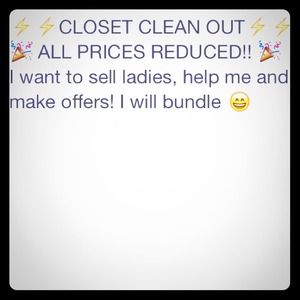 SALE, SALE, SALE!!! Check out my closet :)