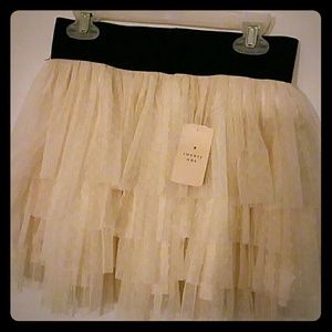 Forever 21 Short Cream/Black Skirt