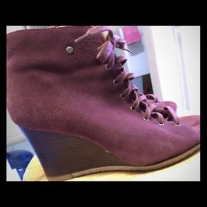 UGG Boots Ugg 3194 Maroon Wedges