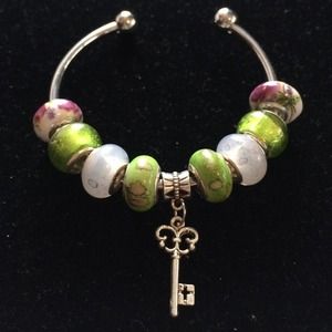 Crystal Iris Design Bracelet. NWT