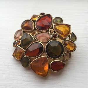 Jewel Stone Brooch