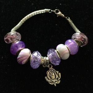 Crystal Iris Design Bracelet. NWT