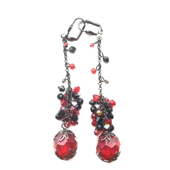 Red Stone Earrings