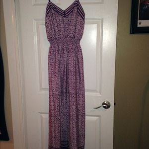 Loft purple maxi dress