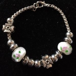 Crystal Iris Design Bracelet. NWT