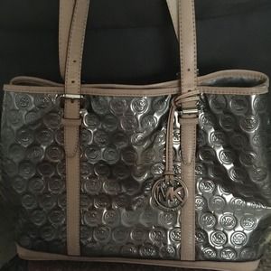 Michael Kors Silver metallic bag (rare)