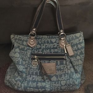 Coach Denim Poppy bag! (Rare)