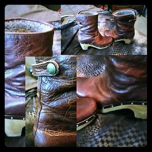 Ugg leather half calf boots...super cute 😄