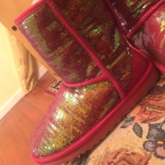 Pink sequence uggs! - Picture 3 of 4