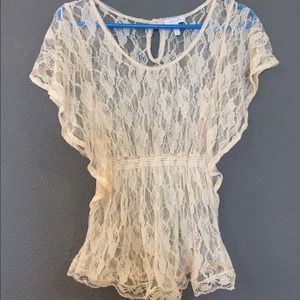 Off white lace blouse