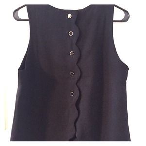 Black sleeveless blouse