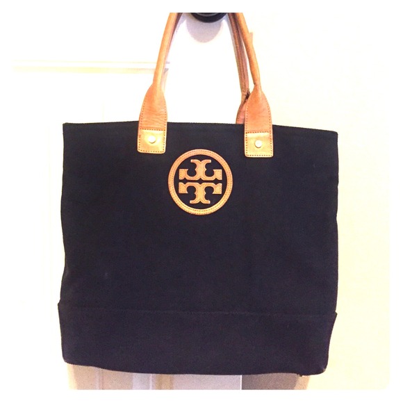Tory Burch canvas tote handbag
