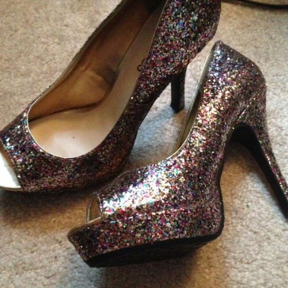 sparkle high heels