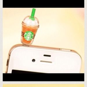 1psc Starbucks phone dust