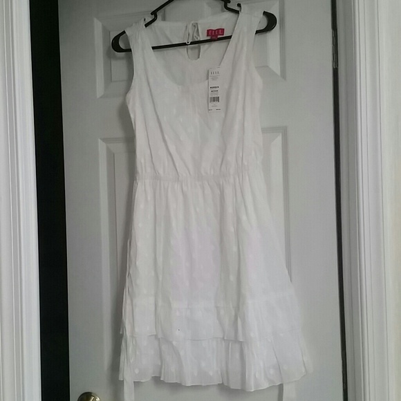 White summer dress, never worn with tags