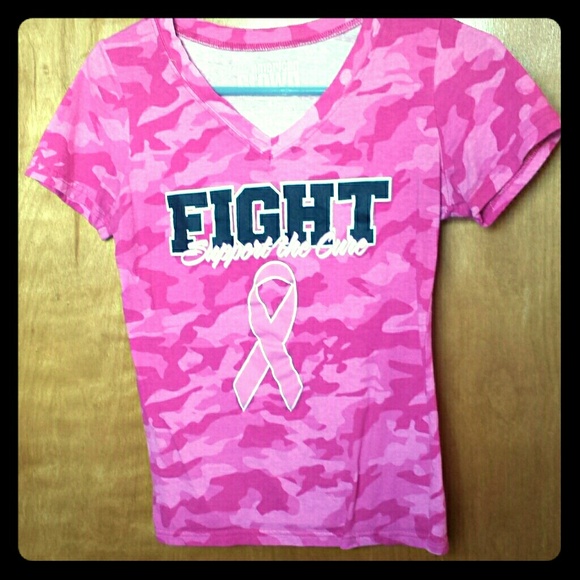 Camp pink breast cancer tshirt - Picture 1 of 3