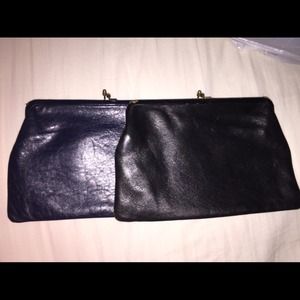 vintage leather clutch.... $30 for both