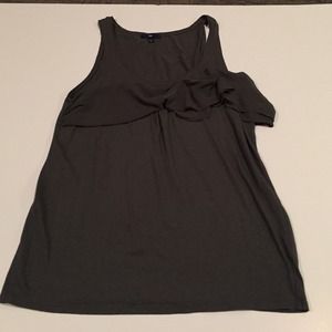 Women's Gap M ruffle tank + Columbia M cinch dress