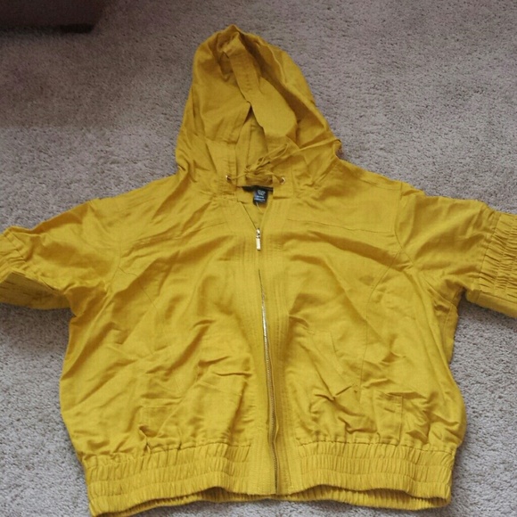 Linen Short Sleeve Jacket color Ginger