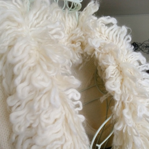 ****SOLD**** Furry White Sweater - Picture 2 of 4