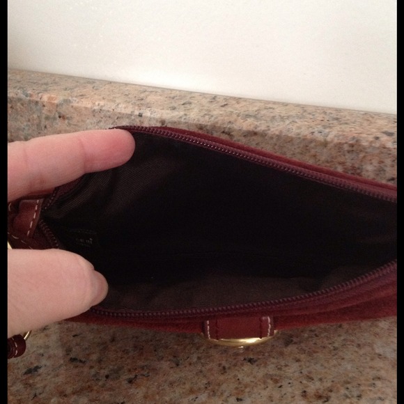 🎉Beautiful Coach Suede Wristlet🎉SOLD - Picture 3 of 3