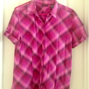 Pink Plaid Blouse!