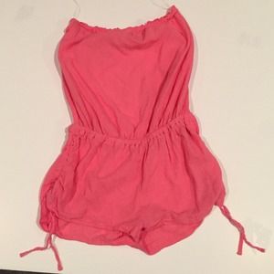 VS pink strapless romper Med & Vs blue dress