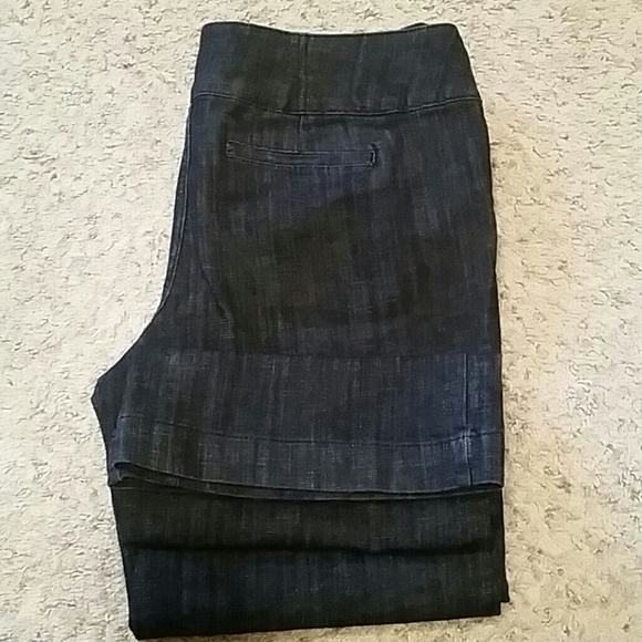 Dark wash denim