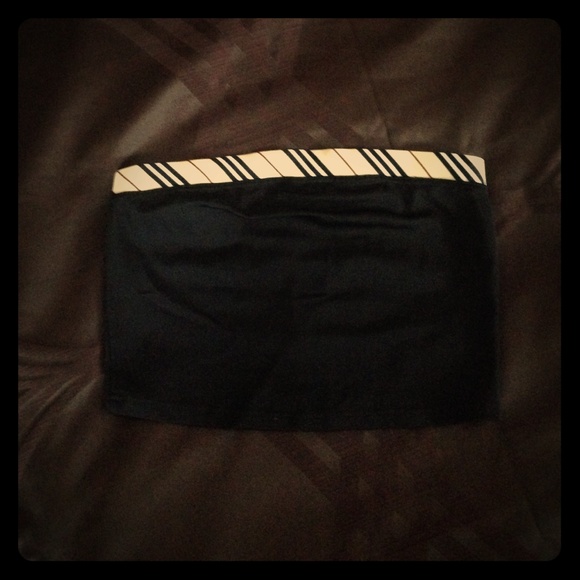 Burberry black swim tube top