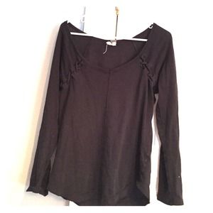 We The Free Long Sleeve with Threading on sleeves