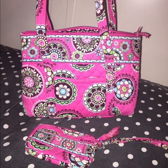 Vera Bradley Shoulder Bag and Wristlet!