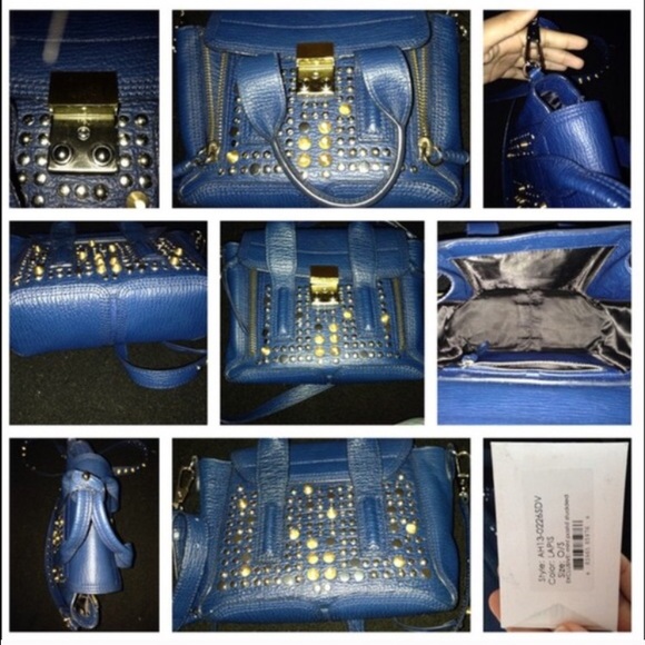 ❌SOLD❌ 3.1 Phillip Lim Lapis Studded Mini Pashli - Picture 2 of 4