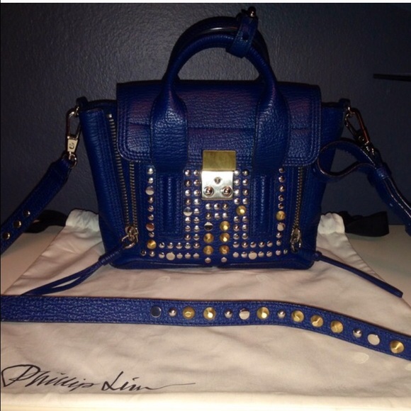 ❌SOLD❌ 3.1 Phillip Lim Lapis Studded Mini Pashli - Picture 3 of 4
